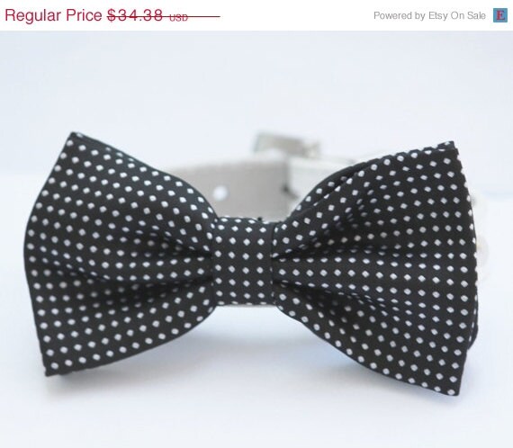 Black Dog Bow Tie Cute Dog Bowtie with high quality by LADogStore