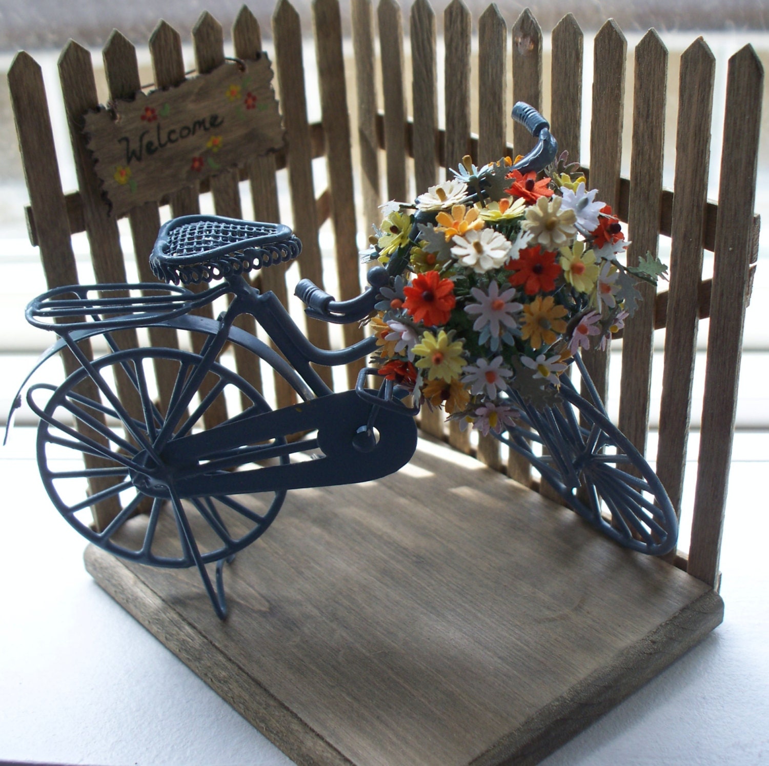 Blue Miniature Bicycle Decoration 1 12 Scale Handcrafted   Il Fullxfull.778385298 3wmt 