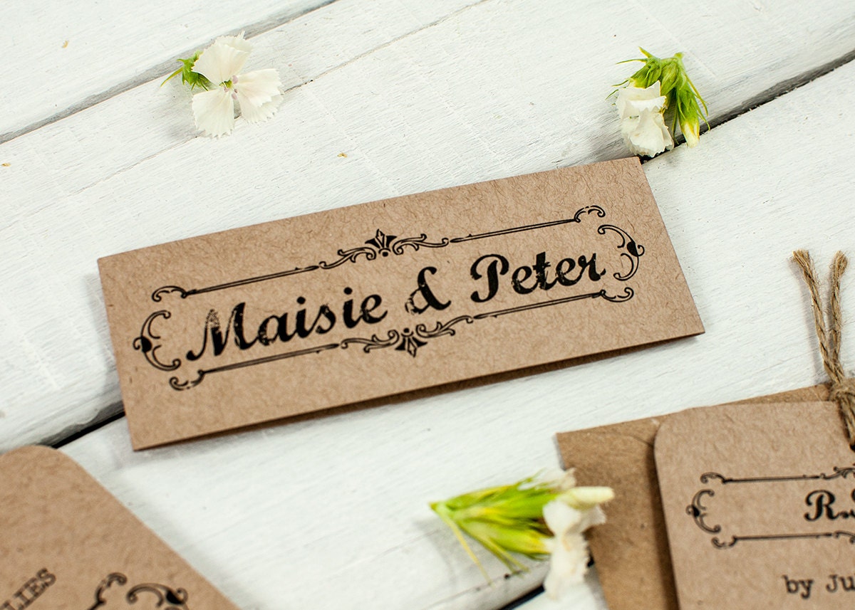 Kraft Wedding Invitation Bundle Rustic Wedding Invitation