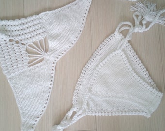 White crochet bikini | Etsy