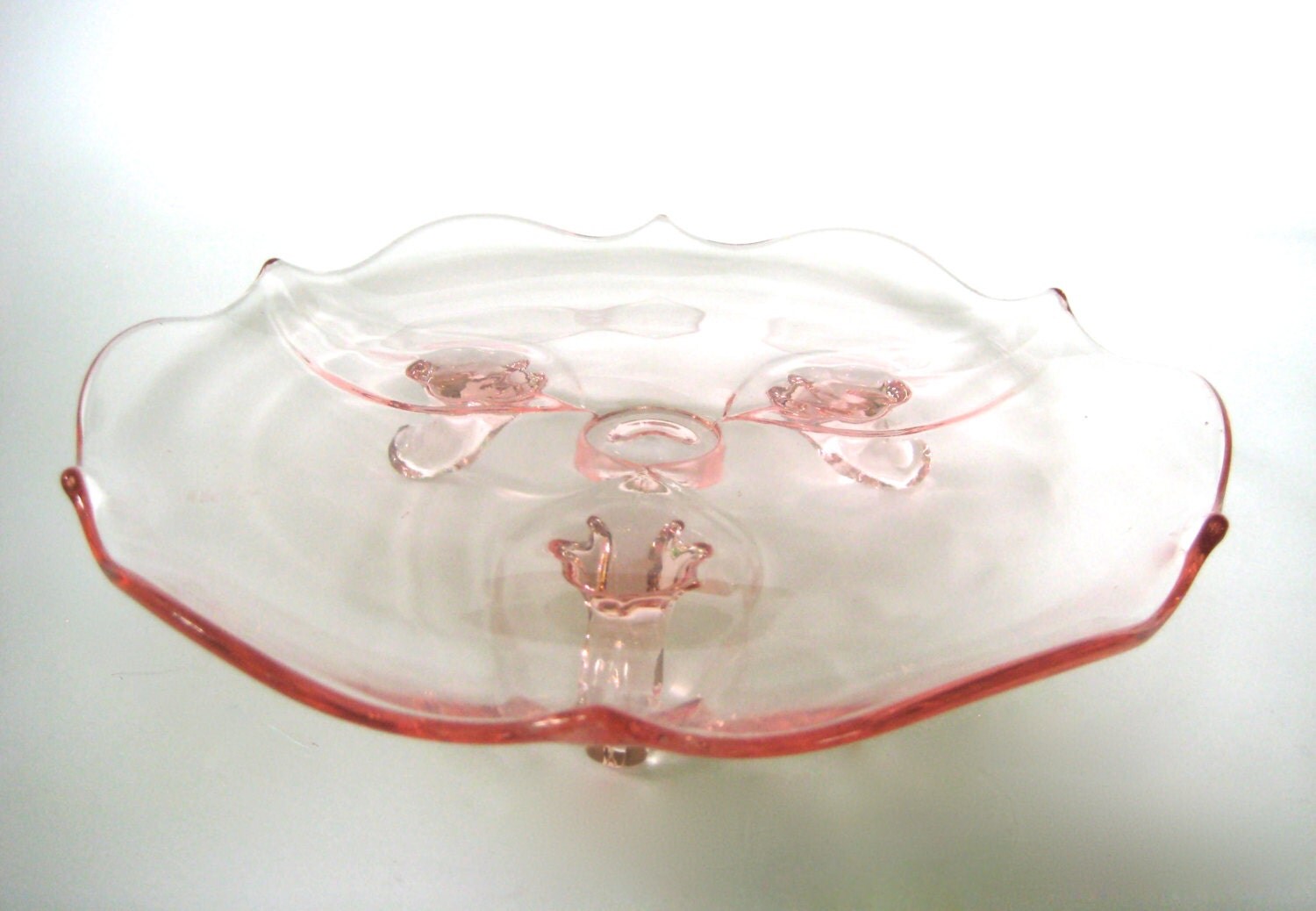 Depression Glass Footed Dish Haute Juice