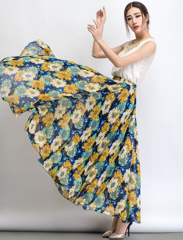 sunflower maxi skirt