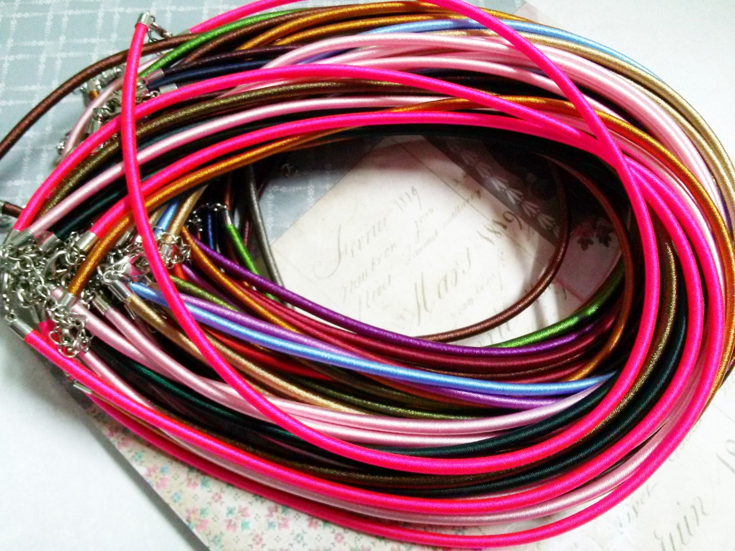 Wholesale Necklaces Necklace Cord Silk Necklace Cord Assorted