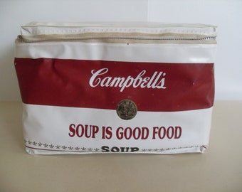 Vintage Campbells Soup Cooler,Lunch Bag