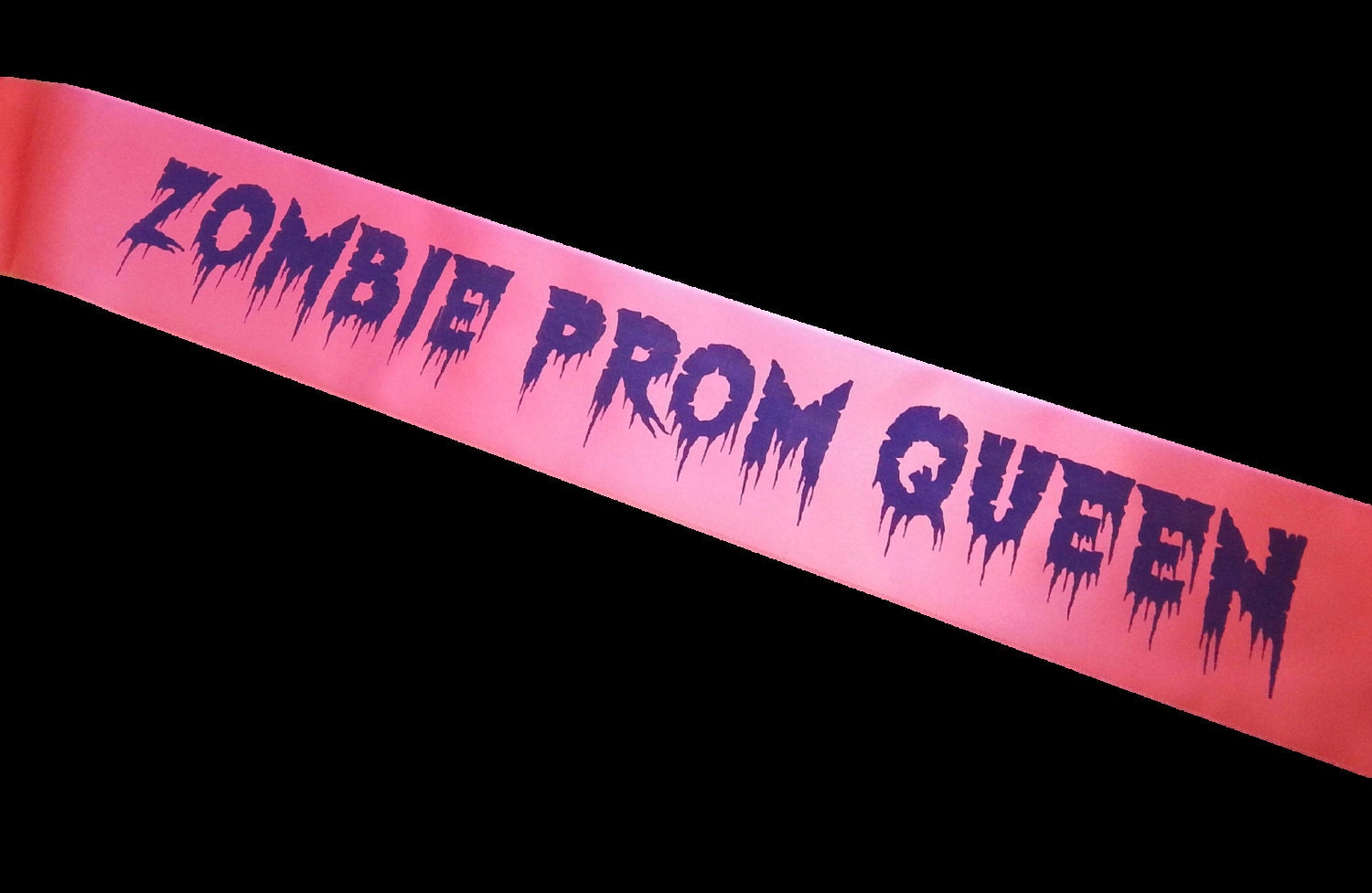  Zombie Prom Queen Sash  Halloween Fancy Dress Any Sash 