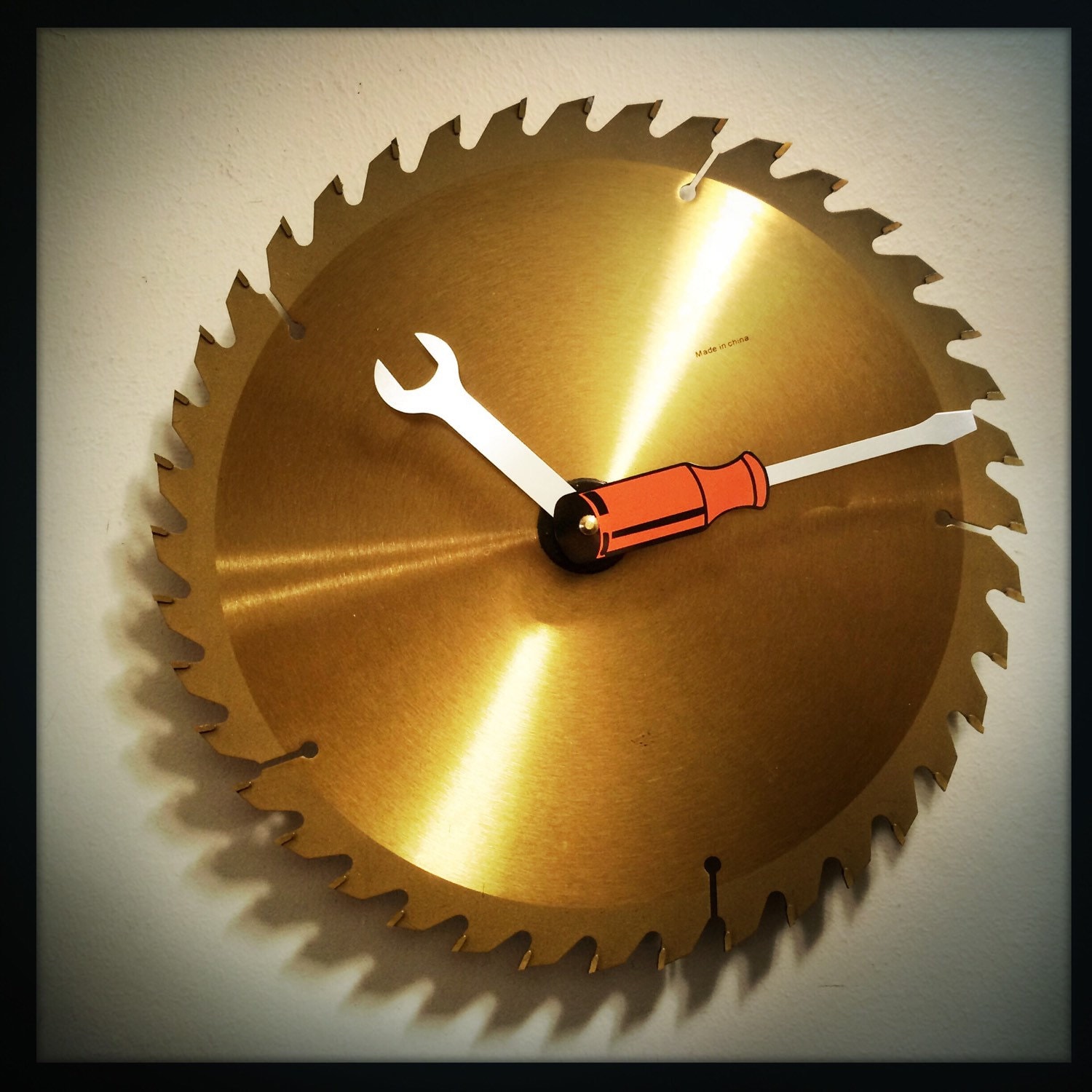 Saw Blade Wall Clock Shop Clock Circular Saw by DreamGreatDreams