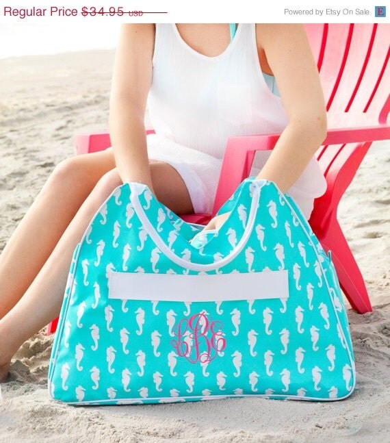 ON SALE Large Beach Bag Perfect for beach, pool, or a day at the lake ...