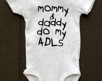 ADLs Occupational Therapy baby bodysuit child's handwriting