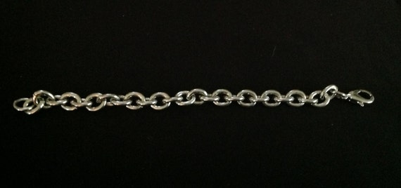 Items similar to Vintage Silver Chain Link Bracelet on Etsy