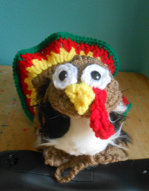 Thanksgiving Guinea pig Sweater Crocheted Turkey Costume for