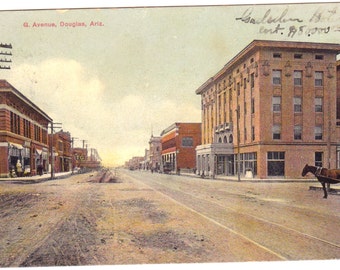 Douglas Arizona, G. Avenue, postmarked 1910
