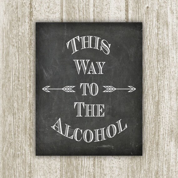 Items similar to Alcohol Printable, 8x10, Instant Download, Alcohol