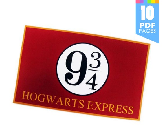 Platform 9 3/4 Template - Harry Potter Party with High Quality ...