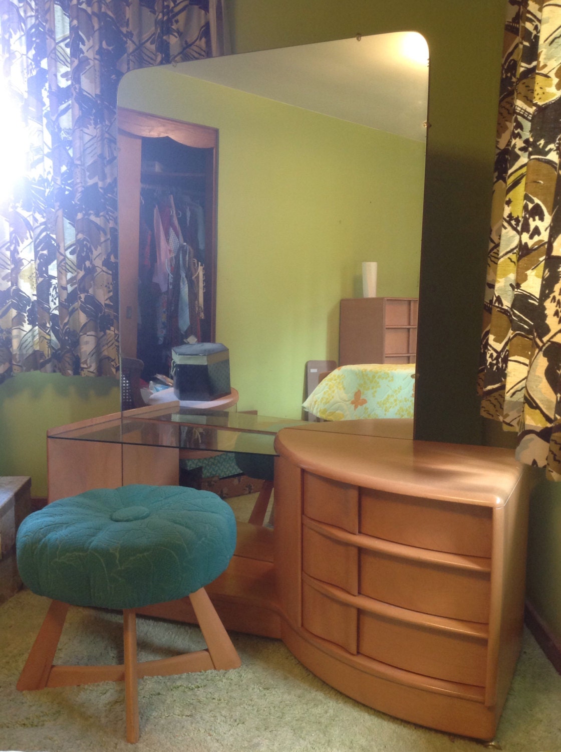 Heywood Wakefield Sculptura Mirror Vanity M776 by ModOnMain