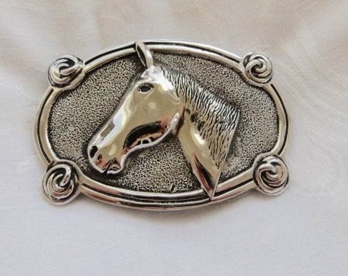 HORSE Belt Buckle, Equestrian Buckle, Rodeo Cowboy Western Style