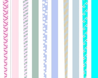 Paper Bead Templates, For making Paper Beads, 5 pages, Printable Paper Beads, DIY, Beads,