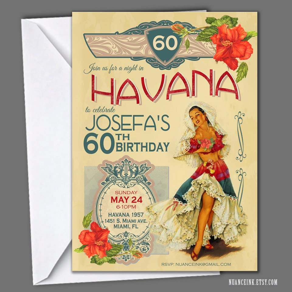 Cuban Party Invitations 4