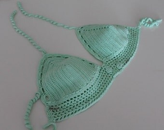 Vine Green Crochet Bikini Bottom Lace bottom Summer Crochet