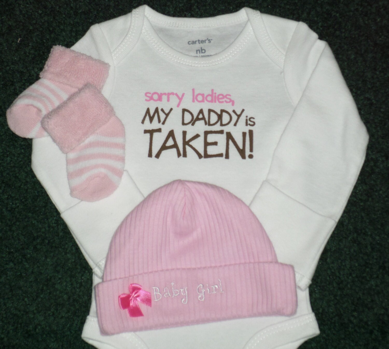 Adorable Newborn Baby Daddy Gift Short Or Long Sleeved