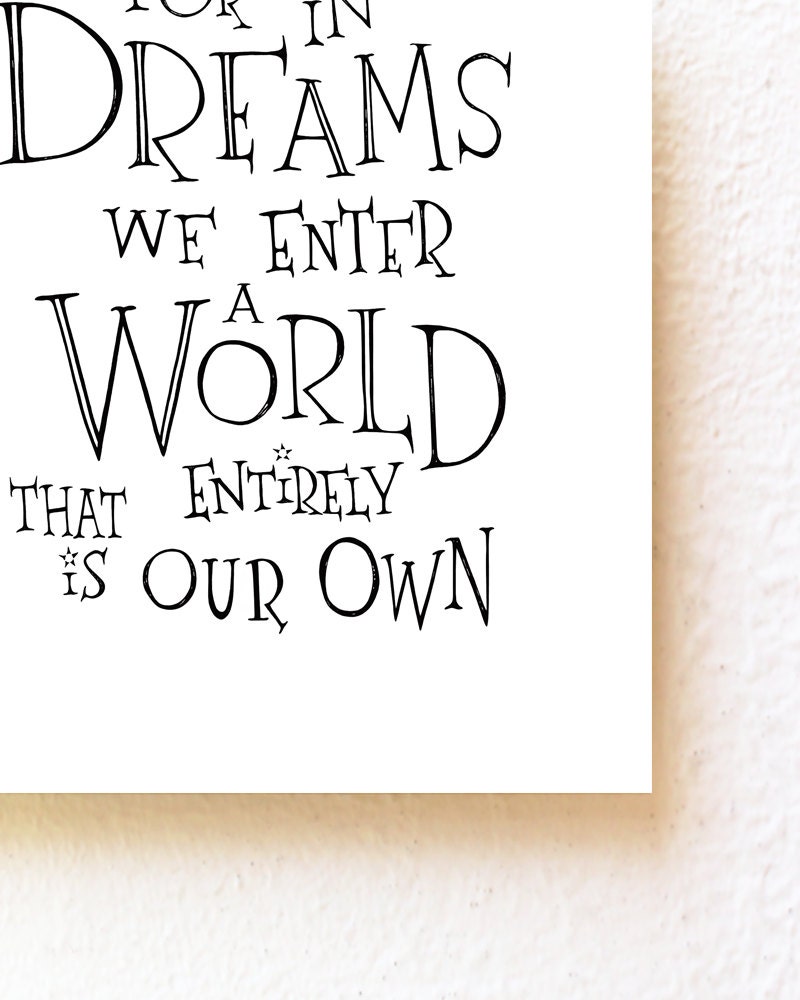 Harry Potter nursery decor For in dreams we enter a world