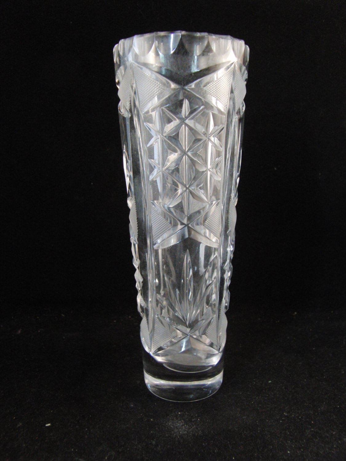 Genuine lead crystal vase by SweetResale on Etsy