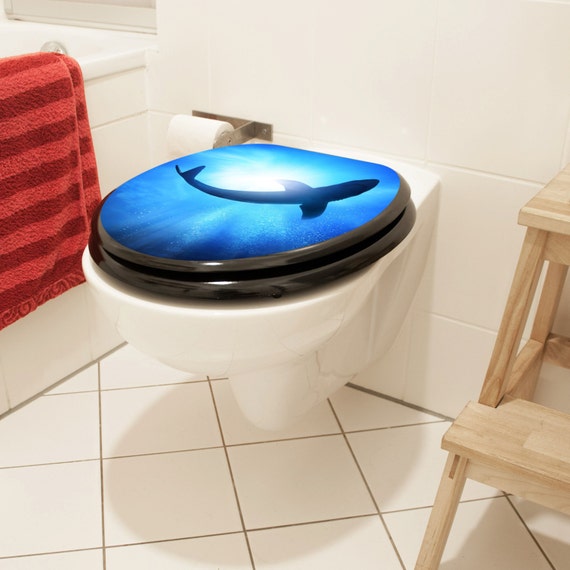 Motive ToiletSeat Shark by banjado on Etsy