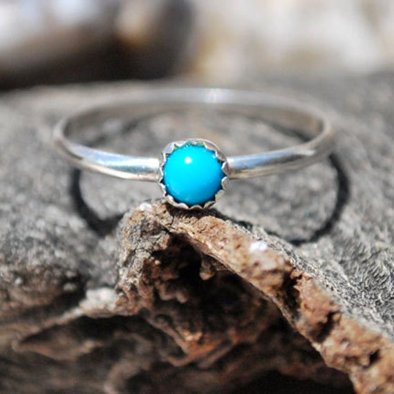 Turquoise Ring Sleeping Beauty Turquoise Ring Stacking