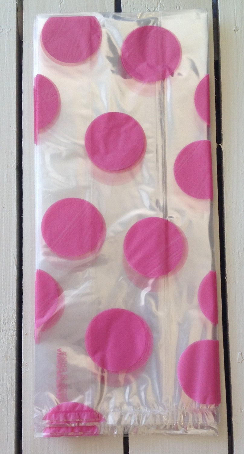 Cellophane Bags 10 Pink Swirl Party Favor Bags Birthday