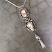 moonstone and rose quartz pendant moonstone and rose quartz pendant