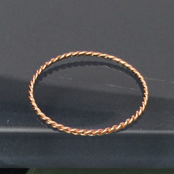 14k Stacking Ring 14k Pink Gold ring 14k gold ring 14k pink