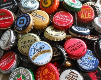 Beer Caps,Beer craft, Assorted Beer, Bulk Beer Caps, Recycled Materials, Beer Bottle Caps, Beer Craft