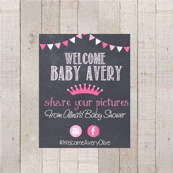 baby hashtag shower ideas Shower Baby Share Sign hashtag Sign your Sign Photos