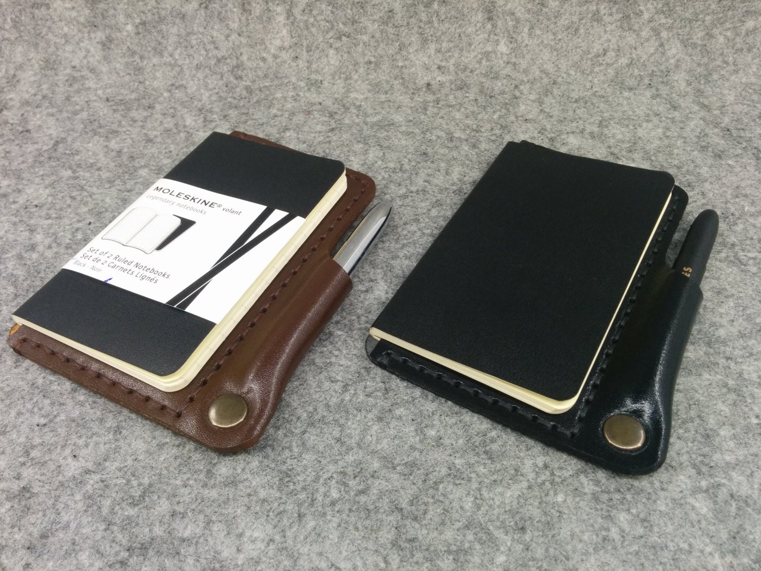 Handmade Moleskine Wallet Leather Moleskine Wallet by HandmadeEK