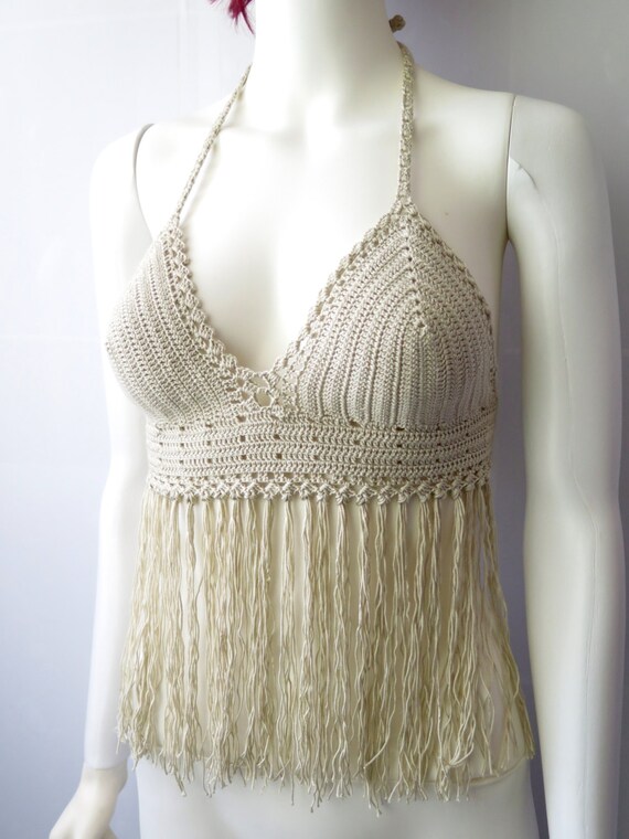 Crochet Bikini top Sexy Lace beach top Summer Festival top