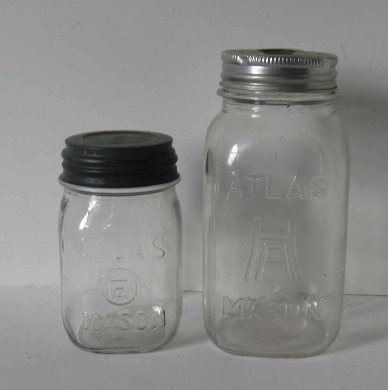 Atlas Mason Canning Jars with Lids Vintage 1 by AcornAndAlice