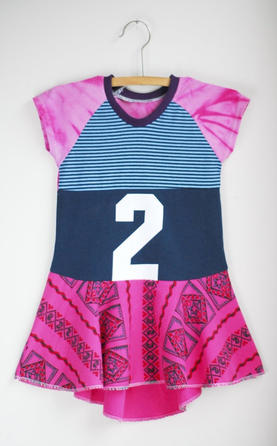 Upcycled 2-year-old birthday dress, size 2/3