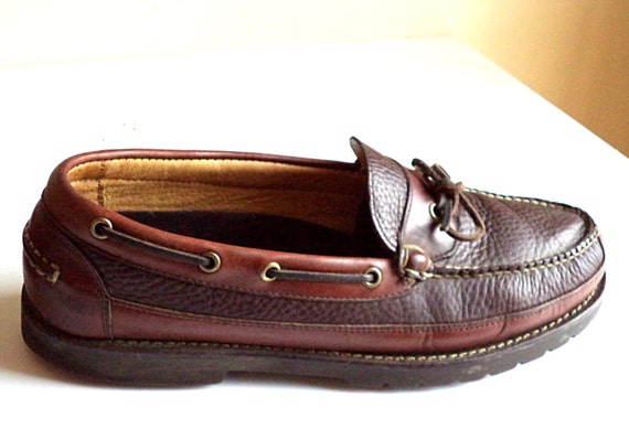 CLEARANCE LL BEAN 12 D Men's Boat Shoes Loafers Decl Full