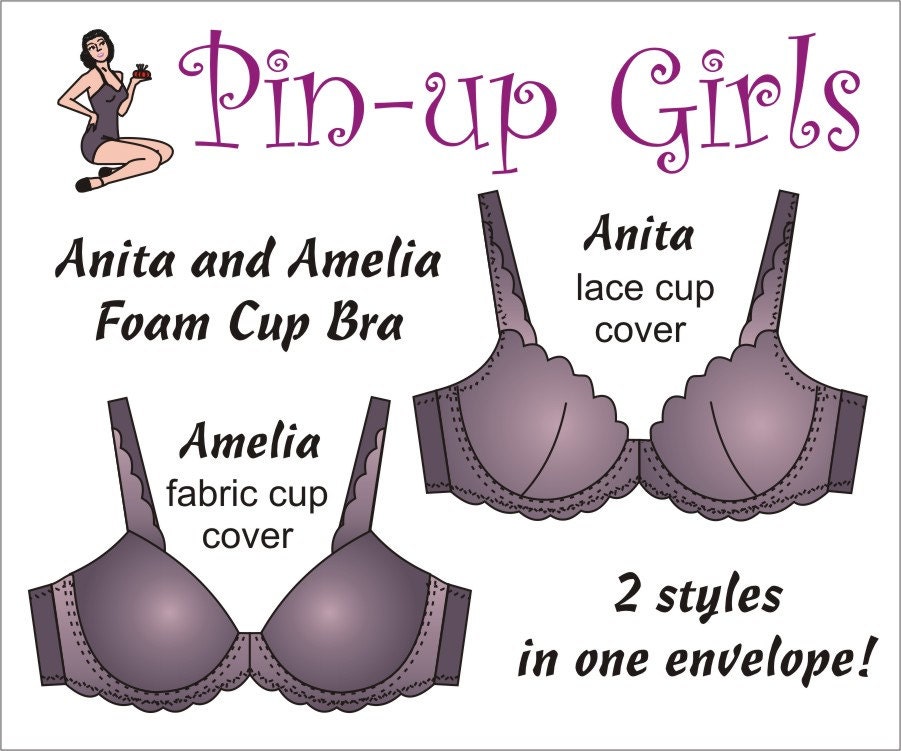 The Anita And Amelia Foam Cup Bra Pattern By Pin Up Girls 