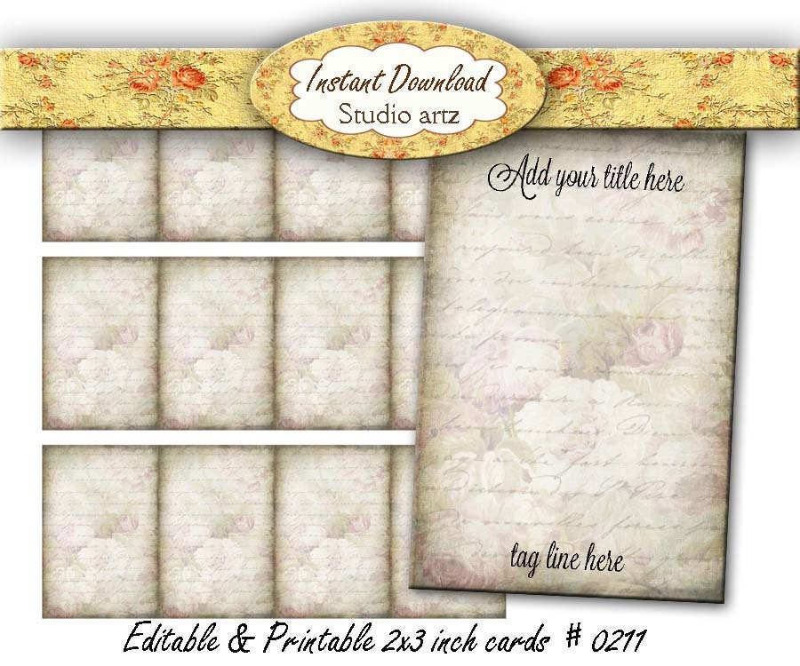 Printable Editable Jewelry Cards-Earring Cards-Necklace