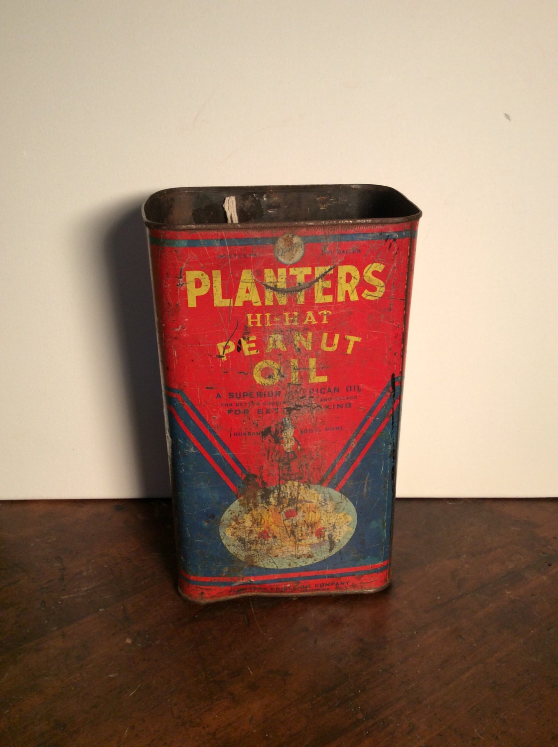 Planters HiHat Peanut Oil Tin Haute Juice