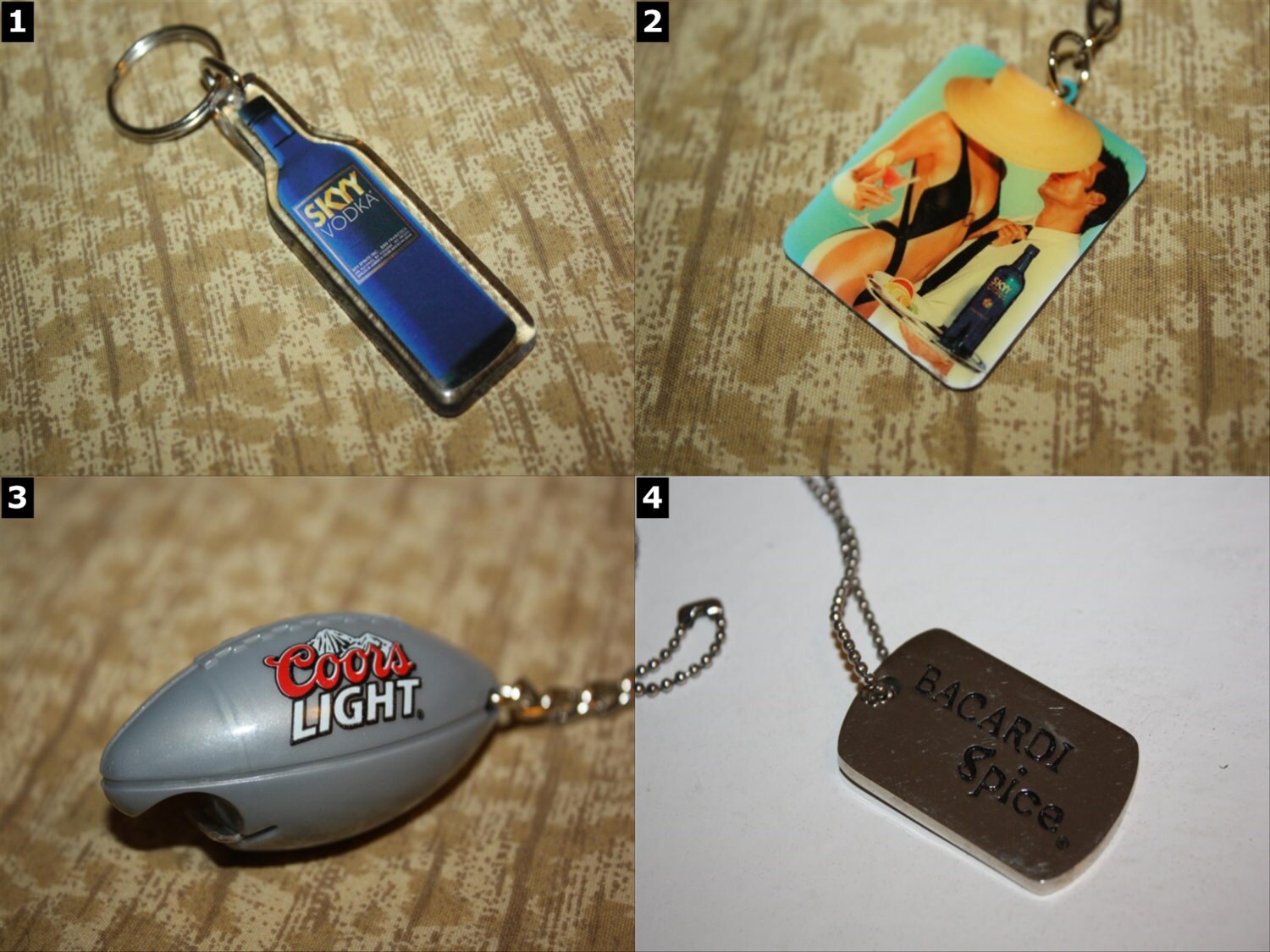 Alcohol Jewelry & Accessories Jagermeister Bacardi Skyy