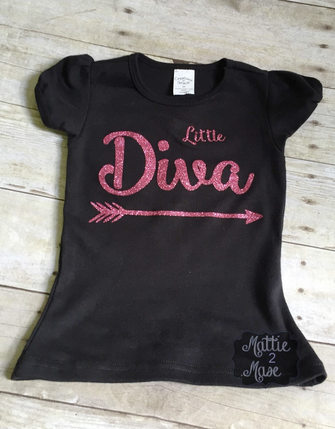 Little Diva Shirt Custom Toddler Shirt Vinyl Shirt with