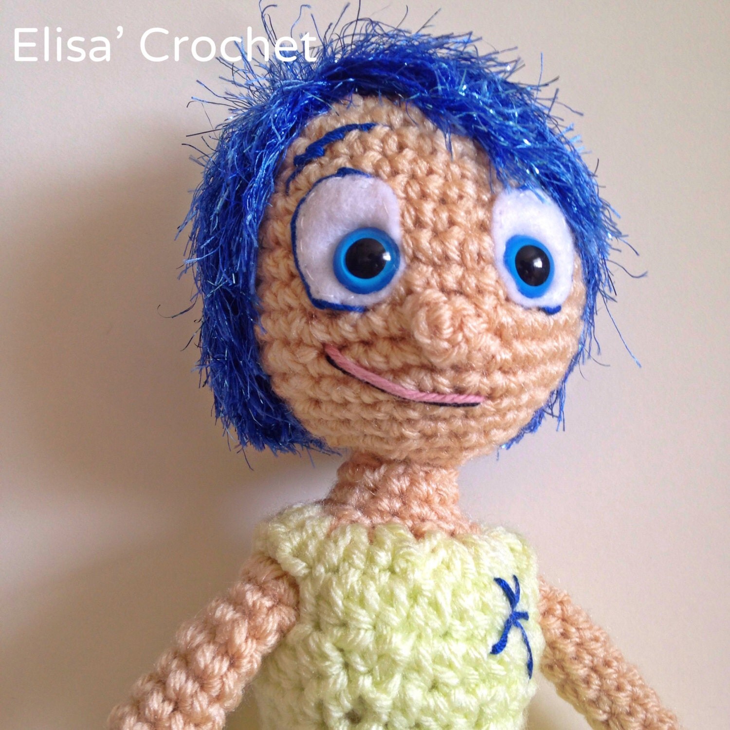 CROCHET PATTERN JOY Inside Out Disney Pixar by Elisascrochet