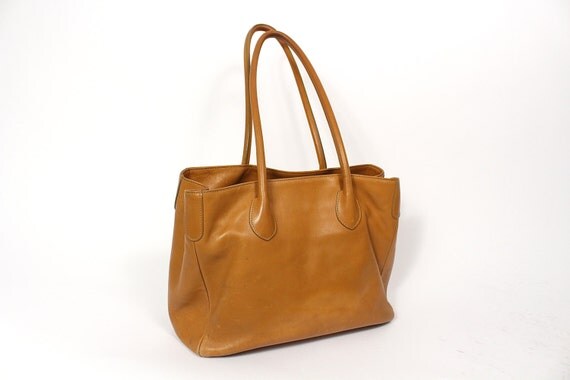 ... Purse - Vintage Moreschi made in Italy Leather Tote Shoulder Bag