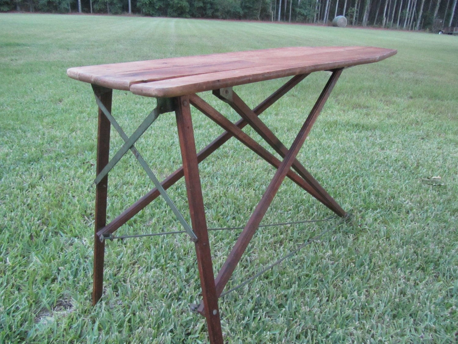 ironing board antique iron board folk art handmade wood