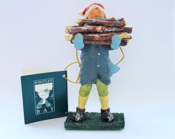 Vintage Whitley Bay Elf Collection The Story of Woody Hand Painted Porcelain Figurine