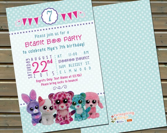 Beanie Boo Party Invitations 5