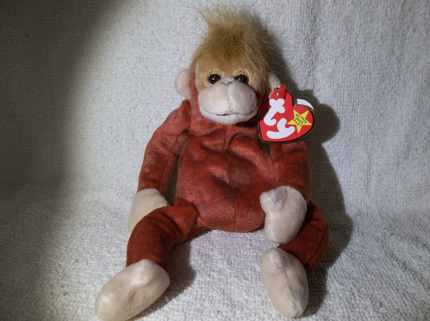 Schweetheart the Monkey-Ty Beanie Baby Original by AmysUglyThings