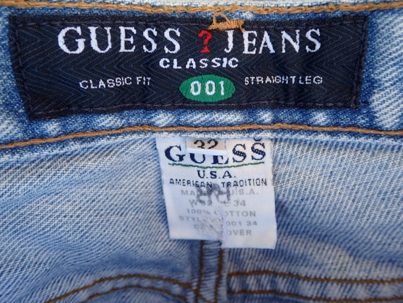 Mens Vintage GUESS Jeans Classic Fit Straight Leg 32 x 34