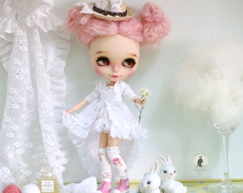 White Dress fit Neo Blythe,Licca,Pullip,Jerryberry.Del